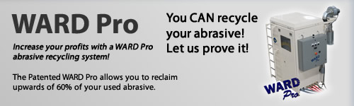 Increase your profits with a WARD Pro Abrasive Recycling System. Save money on your waterjet abrasive.