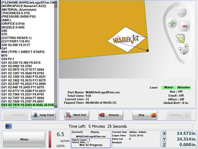 Wardjet X-series software