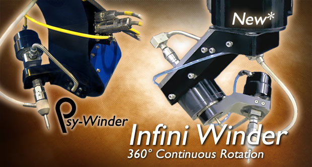 Infini Winder and Psy-Winder 5-axis waterjet cutting heads