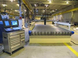 J-138 Waterjet Cutting System, view from front