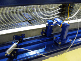 JX-7025 Waterjet Cutting System and Shuttle Table automatic loading and locking system