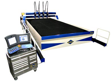 An R series waterjet cutting machine