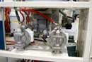 Dual Pumps Supply Water to Wash the Abrasive in the Primary Filtration Step