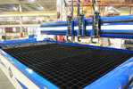 ZX-2546 waterjet cutting system with job shop grates
