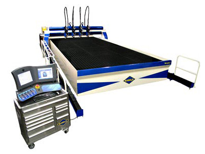 An R series waterjet cutting machine