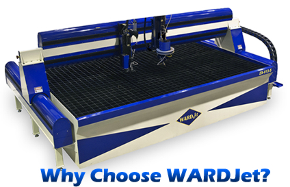 A ZX-813 WARDJet Waterjet Cutting Machine