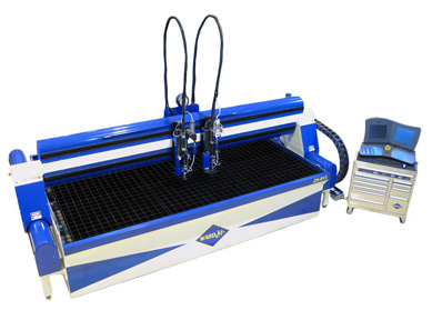 A ZX-813 WARDJet Waterjet Cutting Machine